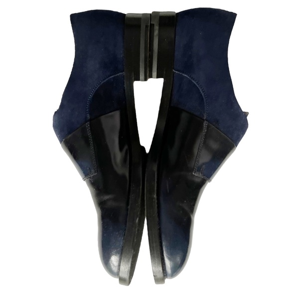 Santoni Suede and Leather Double Monkstrap Oxfords | 38.5 (8.5) - Picture 6 of 15